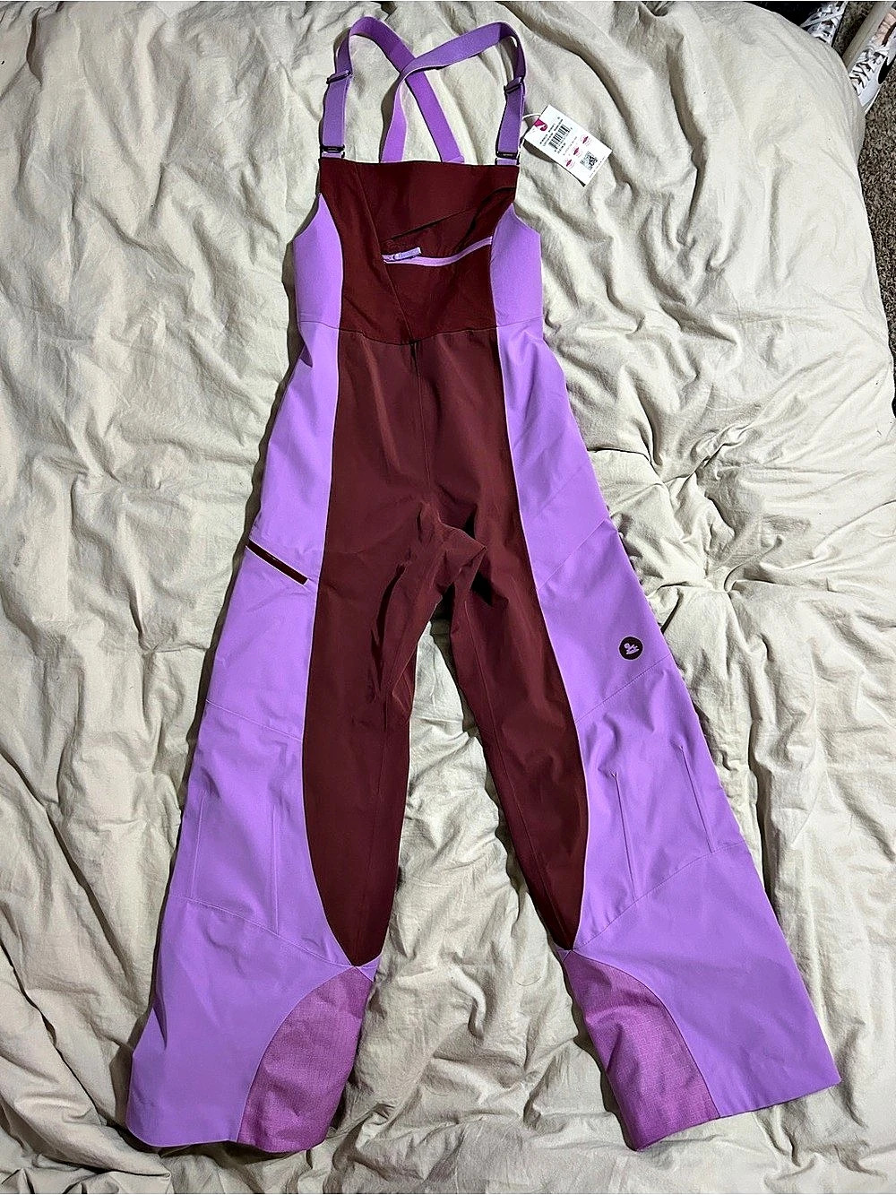 SENIQ Slopestar Ski Bib Purple XS NWT